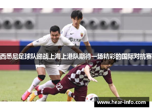 西悉尼足球队迎战上海上港队期待一场精彩的国际对抗赛